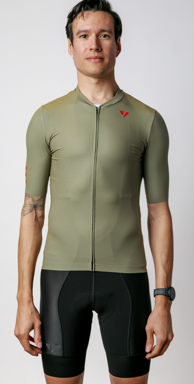 Men's ProSpec Rouleur HZ Jersey | Olive Green CF