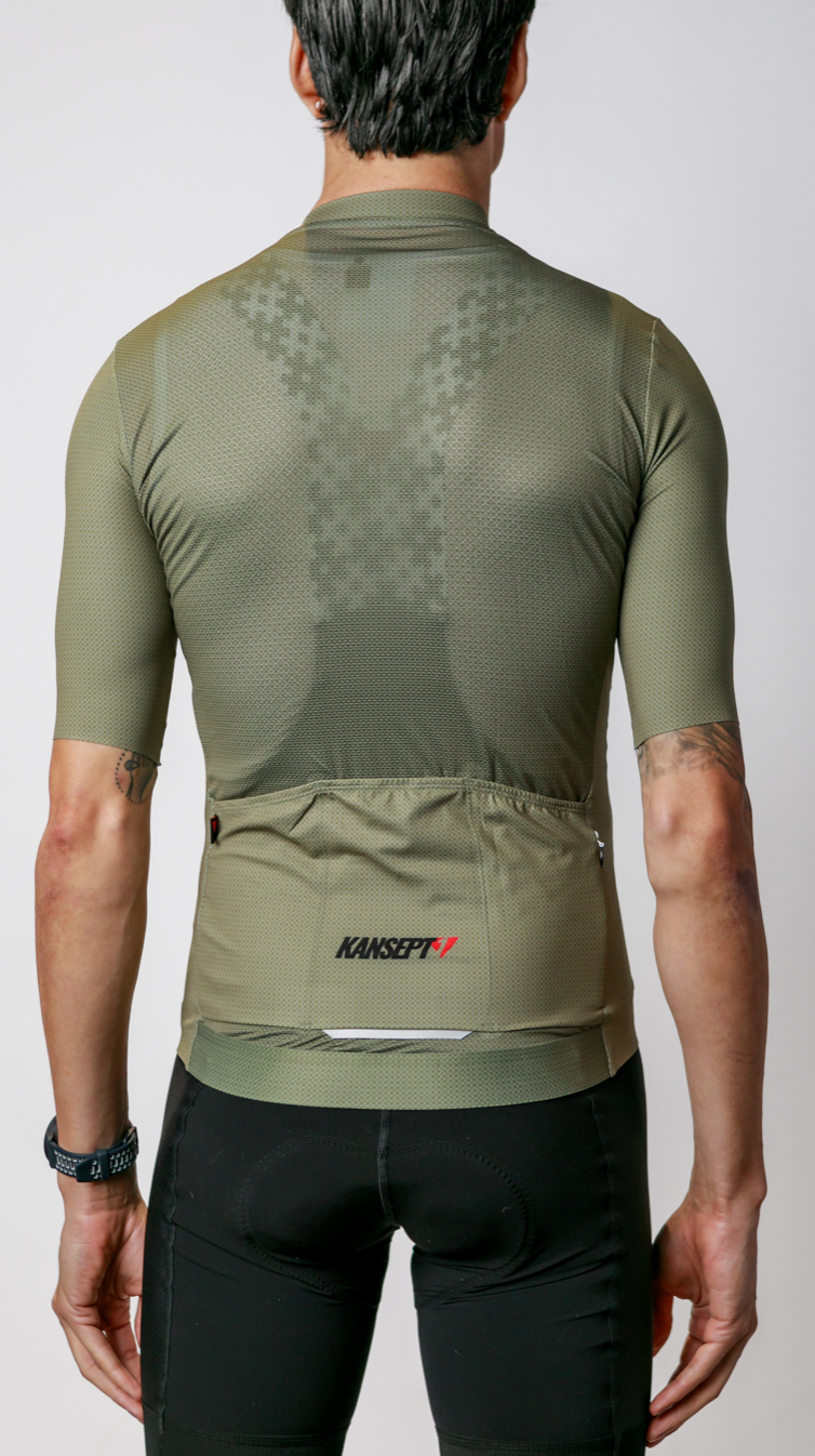 Men's ProSpec Rouleur HZ Jersey | Olive Green CF