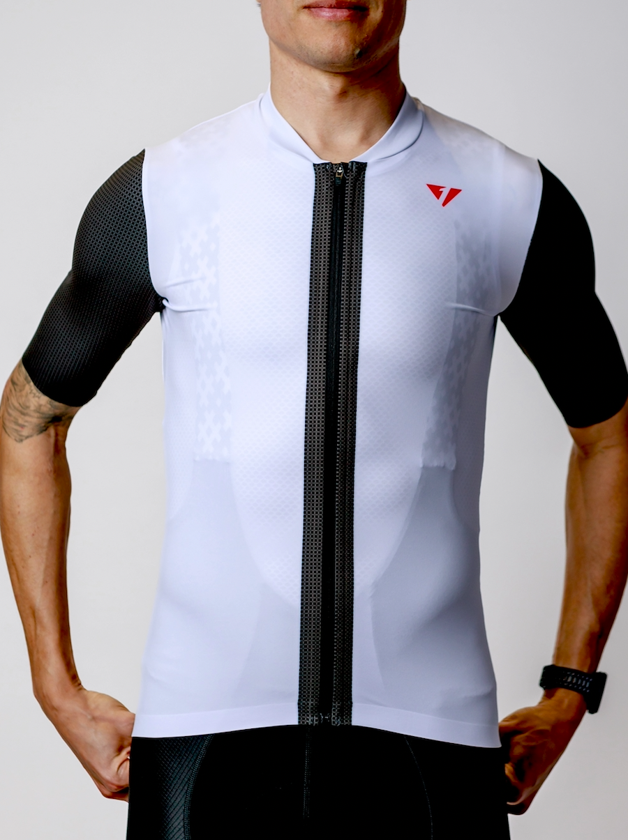 Men's ProSpec Rouleur SZ Jersey | TEAM ISSUE | WHITE with black CF