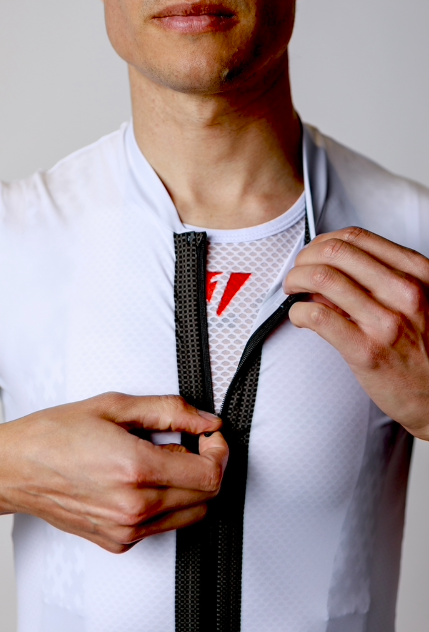 Men's ProSpec Rouleur SZ Jersey | TEAM ISSUE | WHITE with black CF