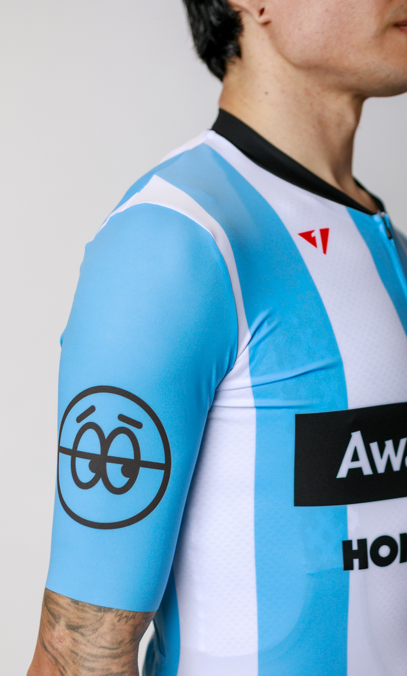 Men's ProSpec Rouleur HZ Jersey | AWAY DAYS Brewing Co.| Away Days Blue + White + Obsidian Black