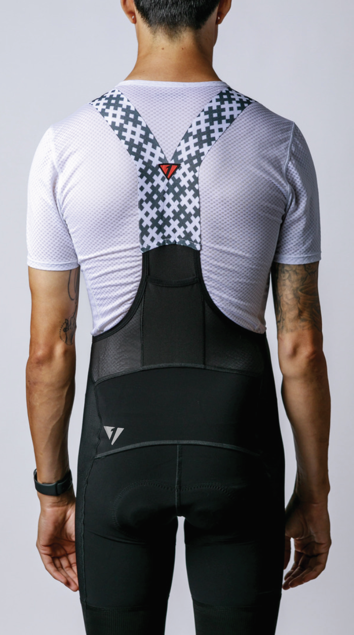 LTD EDITION Men's ProSpec Rouleur Bibshort | Obsidian Black with silver HCP logos