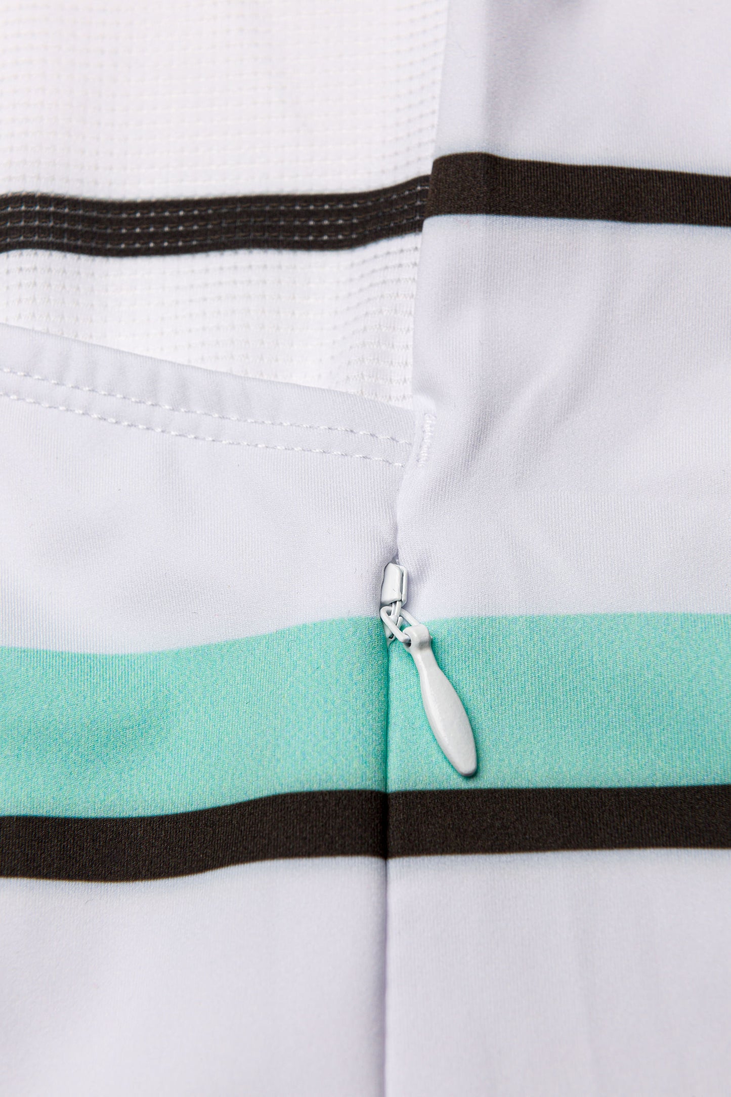 Women's ProSpec Rouleur SZ Jersey | Squadra Stripes | White/Celeste Green/Obsidian Black