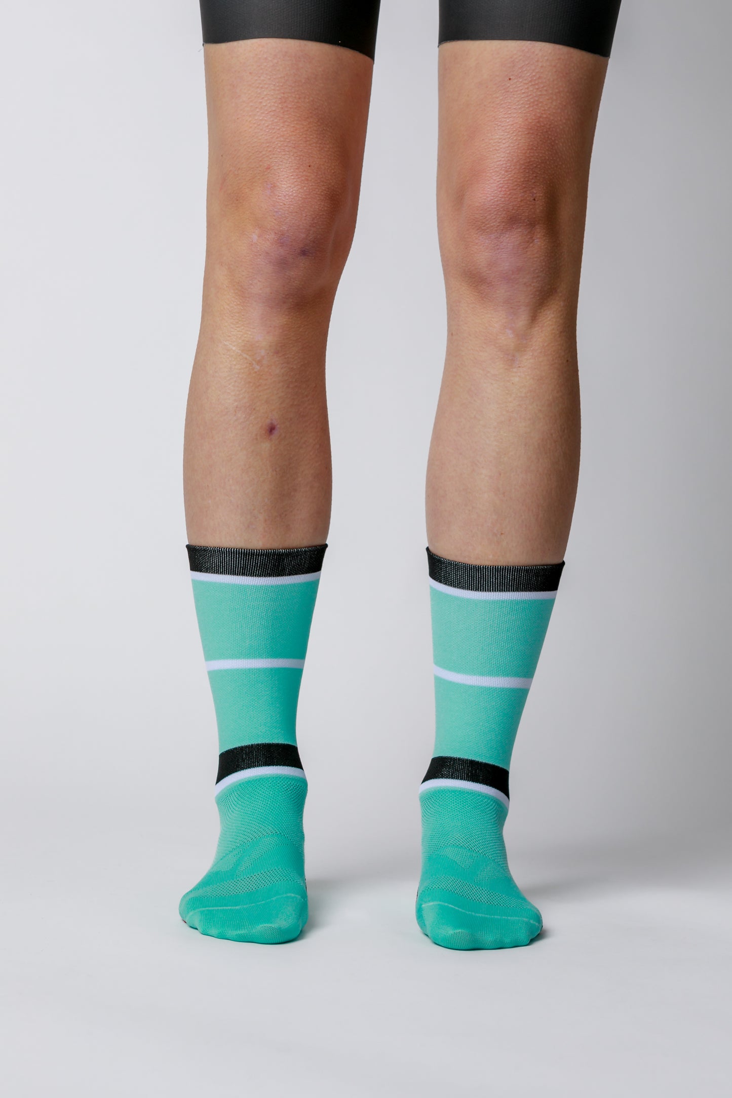 3 PACK ProSpec Rouleur Sock | Squadra Stripes white/celeste/black | 3 pack bundle*