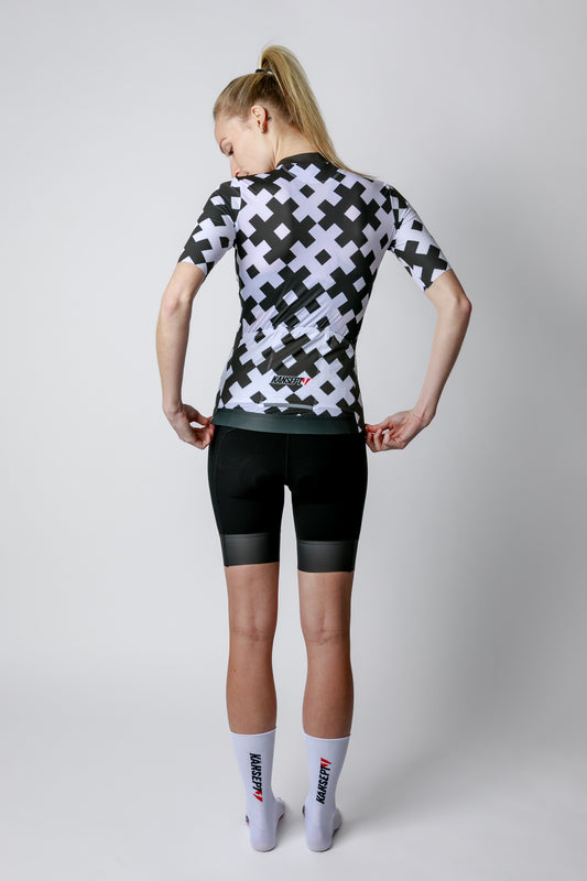 Women's ProSpec Rouleur SZ Jersey | #HashTag Macro | Obsidian Black/White