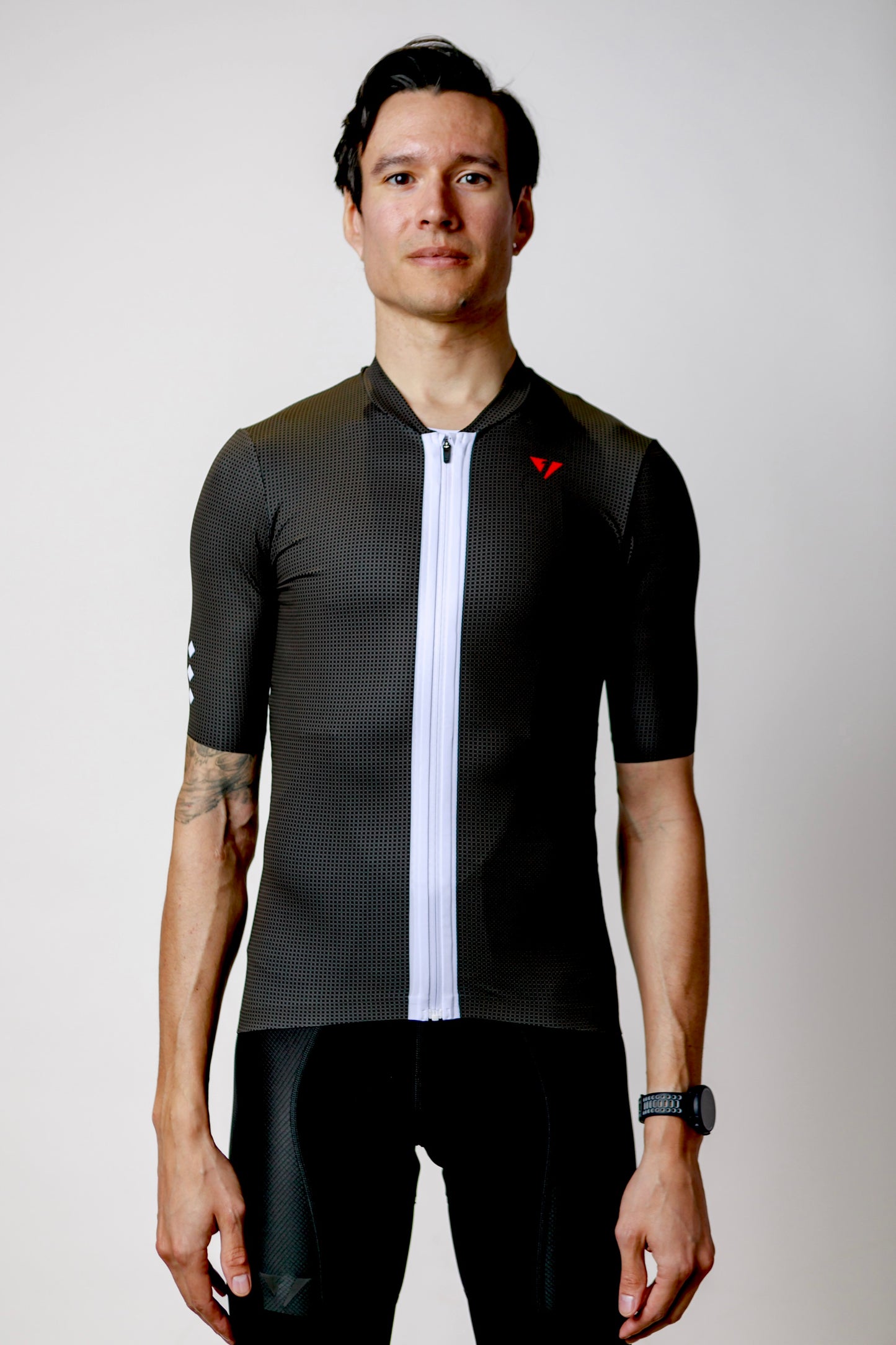 Men's ProSpec Rouleur SZ Jersey | TEAM ISSUE | Obsidian Black CF with white race stripe