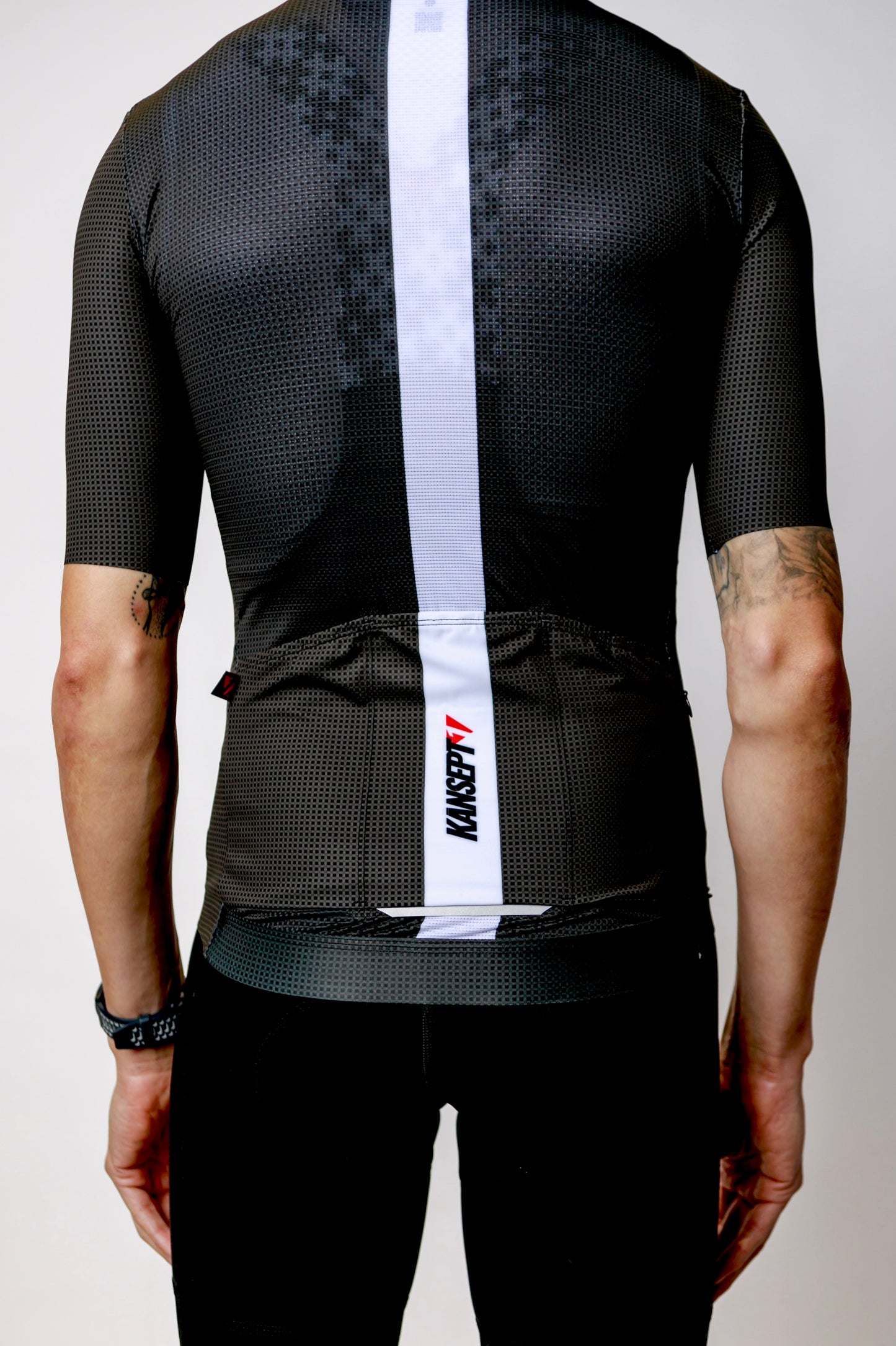 Men's ProSpec Rouleur SZ Jersey | TEAM ISSUE | Obsidian Black CF with white race stripe
