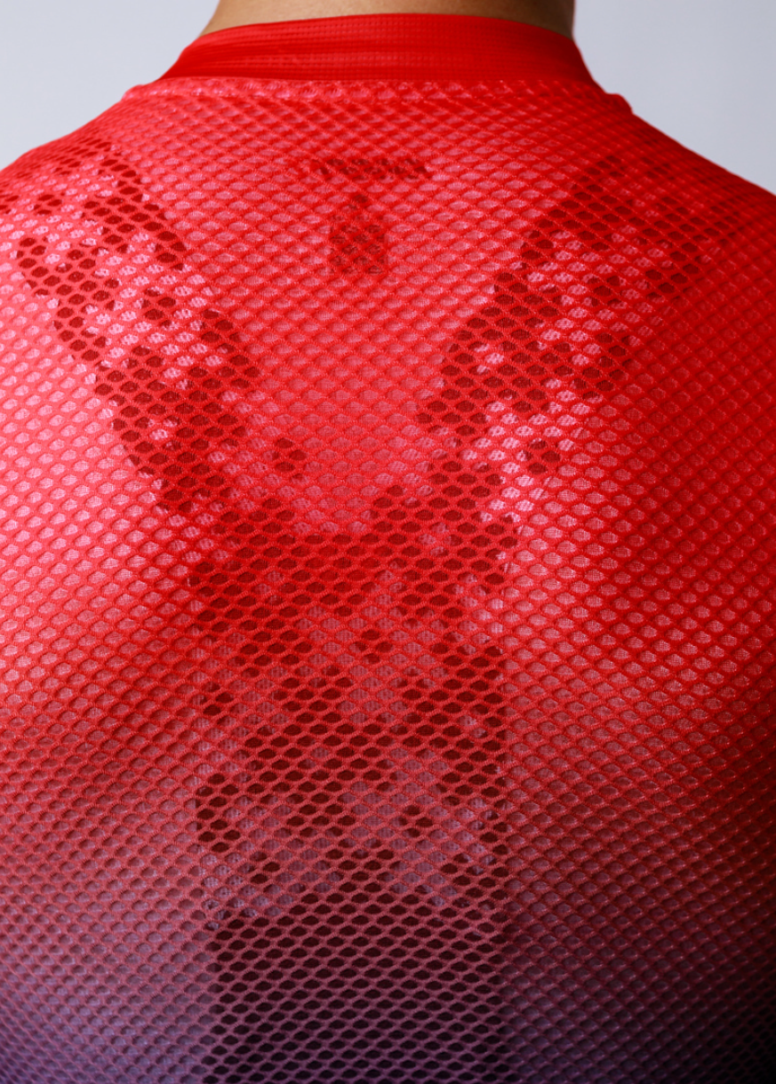 Men's ProSpec Ventoux Jersey | GRADIENT print | Flamme Rouge RED/MidnightBLUE