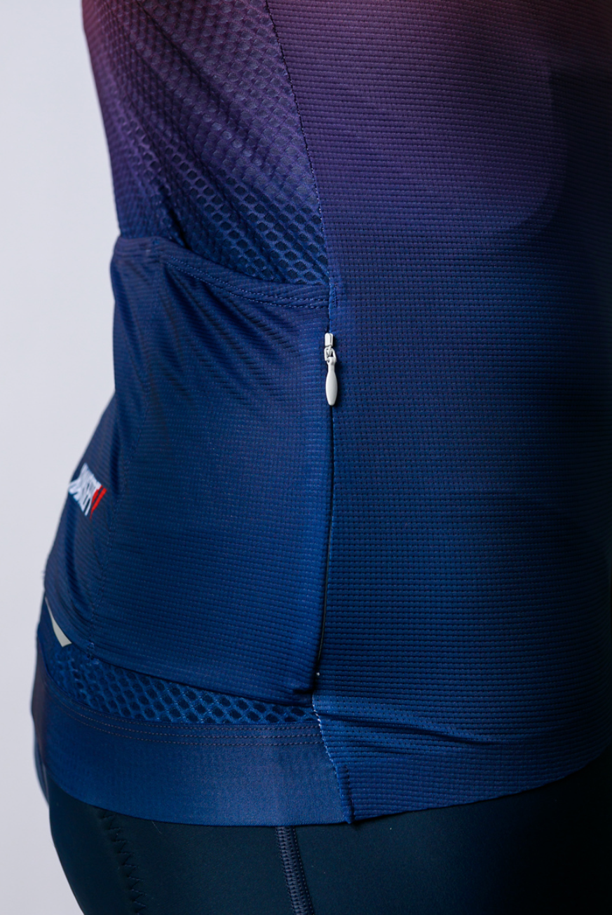 Men's ProSpec Ventoux Jersey | GRADIENT print | Flamme Rouge RED/MidnightBLUE