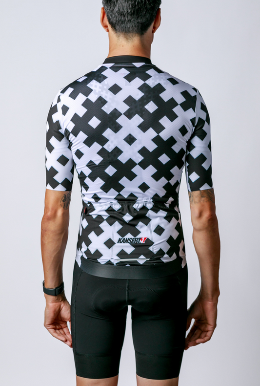 Men's ProSpec Rouleur SZ Jersey | #HashTag MACRO | Obsidian Black/White