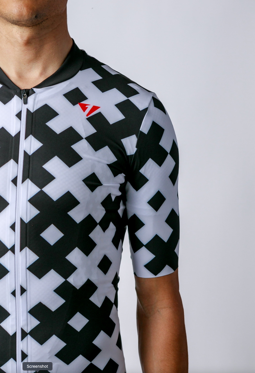 Men's ProSpec Rouleur SZ Jersey | #HashTag MACRO | Obsidian Black/White
