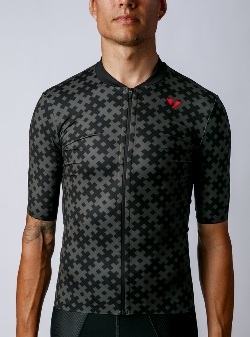 Men's ProSpec Rouleur SZ Jersey | #HashTag | Obsidian Black/Asphalt Gray