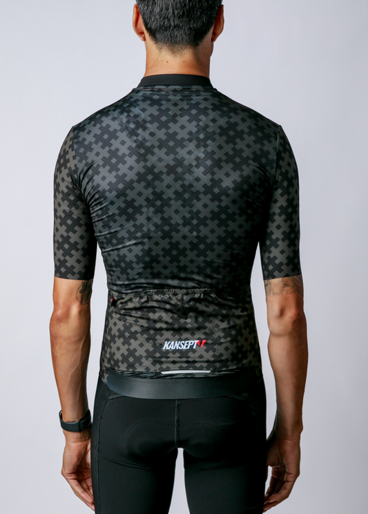 Men's ProSpec Rouleur SZ Jersey | #HashTag | Obsidian Black/Asphalt Gray