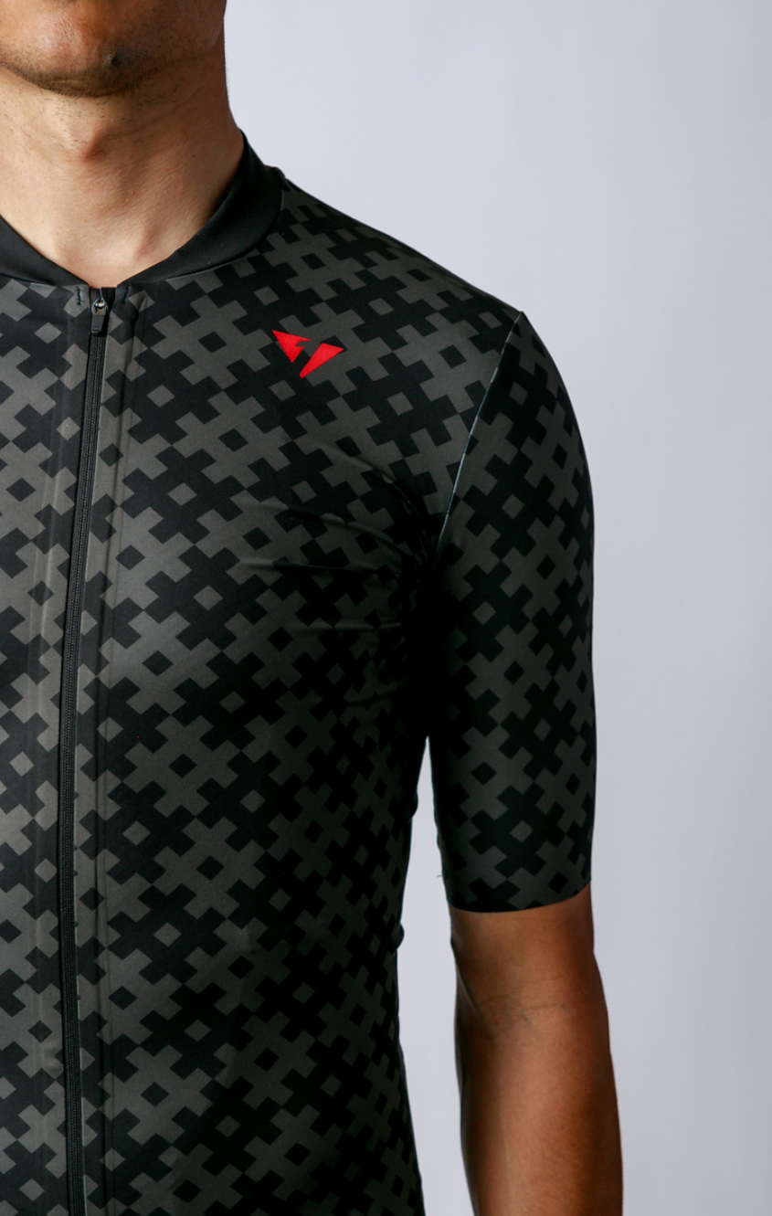 Men's ProSpec Rouleur SZ Jersey | #HashTag | Obsidian Black/Asphalt Gray