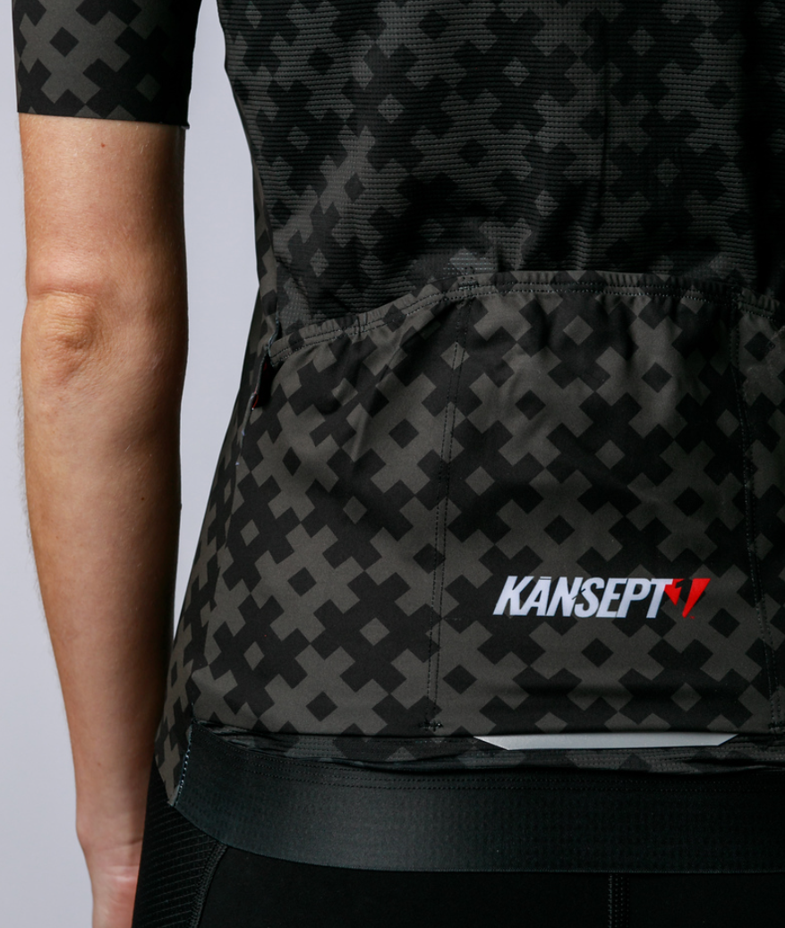 Women's ProSpec Rouleur SZ Jersey | #HashTag | Obsidian Black/Asphalt Gray