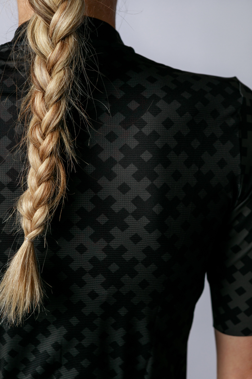 Women's ProSpec Rouleur SZ Jersey | #HashTag | Obsidian Black/Asphalt Gray