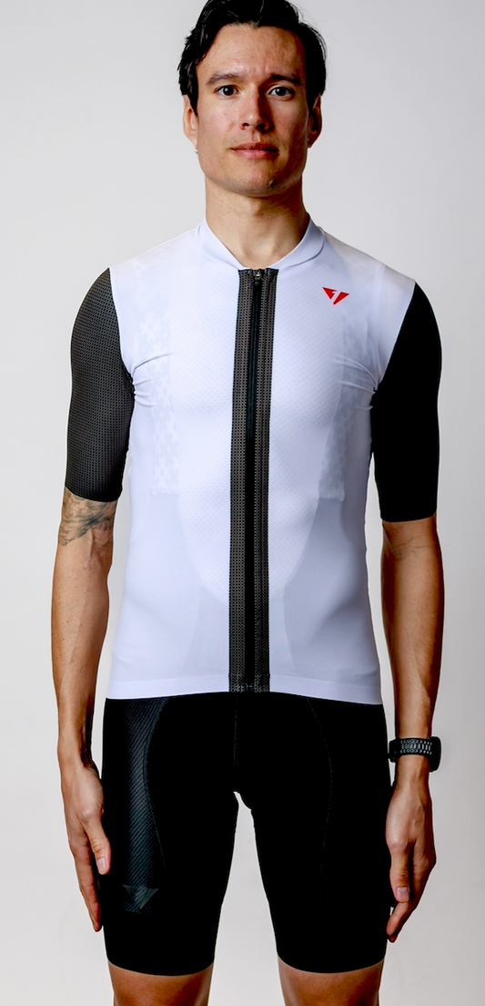 Men's ProSpec Rouleur SZ Jersey | TEAM ISSUE | WHITE with black CF