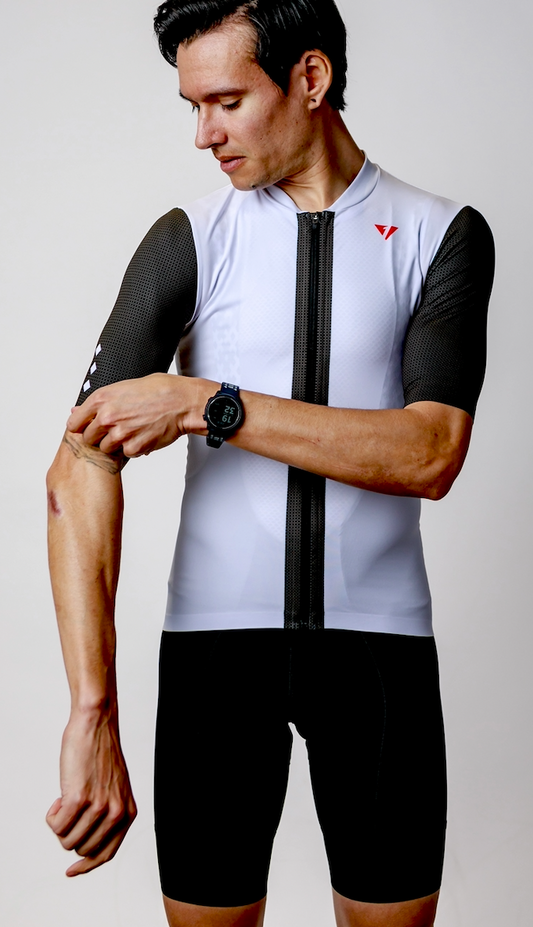 Men's ProSpec Rouleur SZ Jersey | TEAM ISSUE | WHITE with black CF