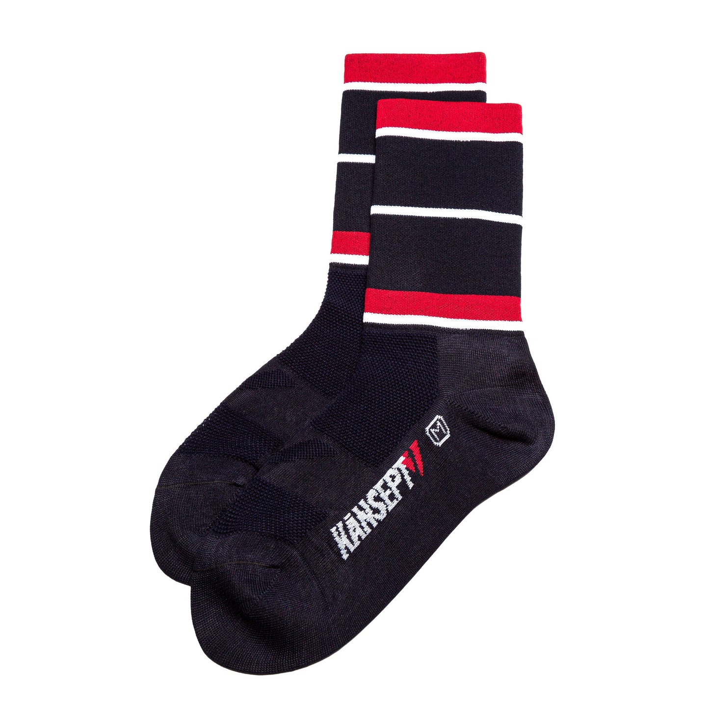 NOW ON SALE!!!  ProSpec Rouleur Sock | Squadra Stripes | Midnight Blue/Flamme Rouge Red/White