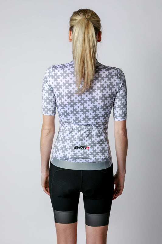 Women's ProSpec Rouleur SZ Jersey | #HashTag | Tarmac Gray/White