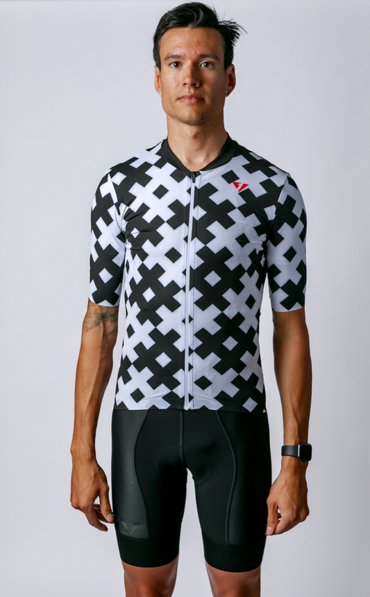 Men's ProSpec Rouleur SZ Jersey | #HashTag MACRO | Obsidian Black/White