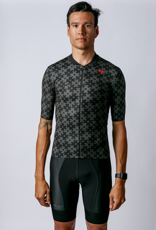 Men's ProSpec Rouleur SZ Jersey | #HashTag | Obsidian Black/Asphalt Gray