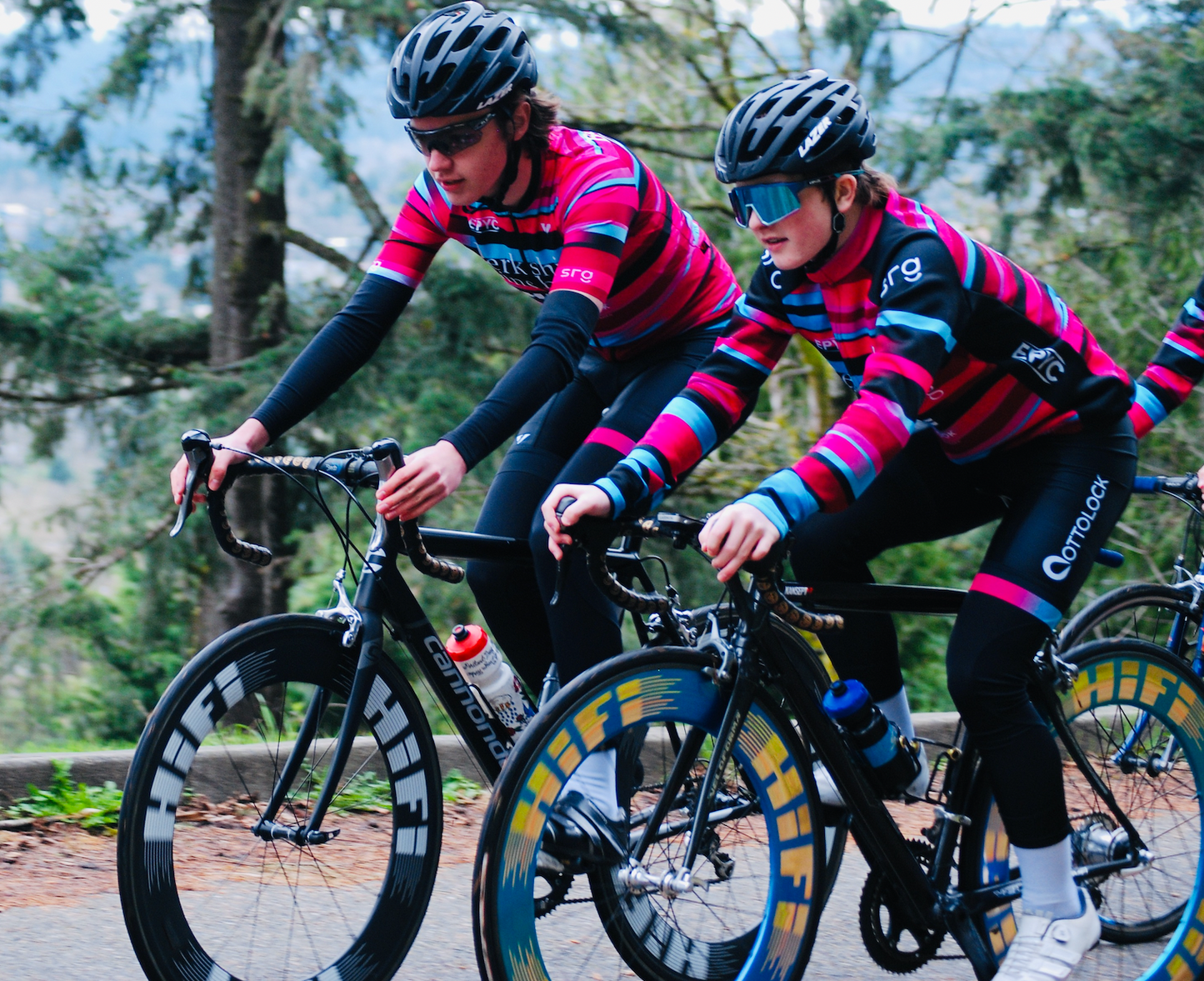 Men's ProSpec Rouleur HZ Jersey | EPYC Supporters | Sportivo stripes in Bright Blue + Hot Pink + Obsidian Black